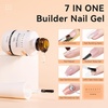 image:imageMakartt 7In1 Gel Nails Builder Clear Rubber Builder Base 18ML  UV Light Needed Strengthener Extension Thickening Rhinestone Glue Builder for Broken Nails Soak OffA01Clear