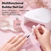 image:imageMakartt 7In1 Gel Nails Builder Clear Rubber Builder Base 18ML  UV Light Needed Strengthener Extension Thickening Rhinestone Glue Builder for Broken Nails Soak OffMilky White