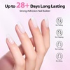 image:imageMakartt 7In1 Gel Nails Builder Clear Rubber Builder Base 18ML  UV Light Needed Strengthener Extension Thickening Rhinestone Glue Builder for Broken Nails Soak OffMilky White