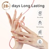 image:imageMakartt 7In1 Gel Nails Builder Clear Rubber Builder Base 18ML  UV Light Needed Strengthener Extension Thickening Rhinestone Glue Builder for Broken Nails Soak OffA01Clear
