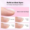 image:imageMakartt 7In1 Gel Nails Builder Clear Rubber Builder Base 18ML  UV Light Needed Strengthener Extension Thickening Rhinestone Glue Builder for Broken Nails Soak OffMilky White