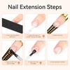 image:imageMakartt 7In1 Gel Nails Builder Clear Rubber Builder Base 18ML  UV Light Needed Strengthener Extension Thickening Rhinestone Glue Builder for Broken Nails Soak OffA01Clear