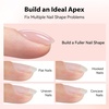 image:imageMakartt 8in1 Gel Nails Builder 15ml Nude Pink Builder in a Bottle for Nail Strengthen Rubber Base and Rhinestone Glue UV Light Cured Gel Builder for Nails  Home User DIY Low OdorNude
