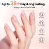 image:imageMakartt 8in1 Gel Nails Builder 15ml Nude Pink Builder in a Bottle for Nail Strengthen Rubber Base and Rhinestone Glue UV Light Cured Gel Builder for Nails  Home User DIY Low OdorNude