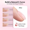 image:imageMakartt 8in1 Gel Nails Builder 15ml Nude Pink Builder in a Bottle for Nail Strengthen Rubber Base and Rhinestone Glue UV Light Cured Gel Builder for Nails  Home User DIY Low OdorNude Pink