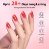 image:imageMakartt 8in1 Gel Nails Builder 15ml Nude Pink Builder in a Bottle for Nail Strengthen Rubber Base and Rhinestone Glue UV Light Cured Gel Builder for Nails  Home User DIY Low OdorPink