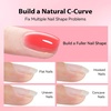 image:imageMakartt 8in1 Gel Nails Builder 15ml Nude Pink Builder in a Bottle for Nail Strengthen Rubber Base and Rhinestone Glue UV Light Cured Gel Builder for Nails  Home User DIY Low OdorPink