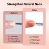 image:imageMakartt 8in1 Gel Nails Builder 15ml Nude Pink Builder in a Bottle for Nail Strengthen Rubber Base and Rhinestone Glue UV Light Cured Gel Builder for Nails  Home User DIY Low OdorNude Brown