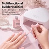 image:imageMakartt 8in1 Gel Nails Builder 15ml Nude Pink Builder in a Bottle for Nail Strengthen Rubber Base and Rhinestone Glue UV Light Cured Gel Builder for Nails  Home User DIY Low OdorNude Pink