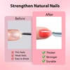 image:imageMakartt 8in1 Gel Nails Builder 15ml Nude Pink Builder in a Bottle for Nail Strengthen Rubber Base and Rhinestone Glue UV Light Cured Gel Builder for Nails  Home User DIY Low OdorPink