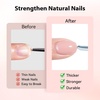 image:imageMakartt 8in1 Gel Nails Builder 15ml Nude Pink Builder in a Bottle for Nail Strengthen Rubber Base and Rhinestone Glue UV Light Cured Gel Builder for Nails  Home User DIY Low OdorNude