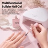 image:imageMakartt 8in1 Gel Nails Builder 15ml Nude Pink Builder in a Bottle for Nail Strengthen Rubber Base and Rhinestone Glue UV Light Cured Gel Builder for Nails  Home User DIY Low OdorNude