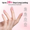 image:imageMakartt 8in1 Gel Nails Builder 15ml Nude Pink Builder in a Bottle for Nail Strengthen Rubber Base and Rhinestone Glue UV Light Cured Gel Builder for Nails  Home User DIY Low OdorClear