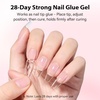 image:imageMakartt 8in1 Gel Nails Builder 15ml Nude Pink Builder in a Bottle for Nail Strengthen Rubber Base and Rhinestone Glue UV Light Cured Gel Builder for Nails  Home User DIY Low OdorClear