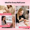 image:imageMakartt 8in1 Gel Nails Builder 15ml Nude Pink Builder in a Bottle for Nail Strengthen Rubber Base and Rhinestone Glue UV Light Cured Gel Builder for Nails  Home User DIY Low OdorPink