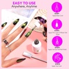 image:imageMakartt 9D Magnetic Cat Eye Gel Nail Polish Set 6 Colors Yellow Purple Silver Rose Red Green Black Hole Effect with Magnet Stick 8ml  Soak Off DIY Manicure amp Nail Art SuppliesCat Eye Black Hole