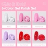image:imageMakartt 9D Magnetic Cat Eye Gel Nail Polish Set 6 Colors Yellow Purple Silver Rose Red Green Black Hole Effect with Magnet Stick 8ml  Soak Off DIY Manicure amp Nail Art SuppliesPink Parade