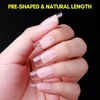 image:imageMakartt Almond Nail Tips 500pcs Medium Prebuffed Full Cover Clear Press on Nails 10 Sizes Soak Off Soft Gel Nail Tips Extension Professional Acrylic Fake Nails No Crease False Nail Salon DIY ArtA06Medium Square120PCS