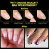 image:imageMakartt Almond Nail Tips 500pcs Medium Prebuffed Full Cover Clear Press on Nails 10 Sizes Soak Off Soft Gel Nail Tips Extension Professional Acrylic Fake Nails No Crease False Nail Salon DIY ArtA03Medium Coffin120PCS