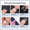 image:imageMakartt Almond Nail Tips 500pcs Medium Prebuffed Full Cover Clear Press on Nails 10 Sizes Soak Off Soft Gel Nail Tips Extension Professional Acrylic Fake Nails No Crease False Nail Salon DIY ArtA103D Medium Square120PCS