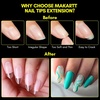 image:imageMakartt Almond Nail Tips 500pcs Medium Prebuffed Full Cover Clear Press on Nails 10 Sizes Soak Off Soft Gel Nail Tips Extension Professional Acrylic Fake Nails No Crease False Nail Salon DIY ArtA05Medium Almond120PCS