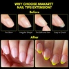 image:imageMakartt Almond Nail Tips 500pcs Medium Prebuffed Full Cover Clear Press on Nails 10 Sizes Soak Off Soft Gel Nail Tips Extension Professional Acrylic Fake Nails No Crease False Nail Salon DIY ArtA07Extra Short Almond120PCS