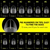 image:imageMakartt Almond Nail Tips 500pcs Medium Prebuffed Full Cover Clear Press on Nails 10 Sizes Soak Off Soft Gel Nail Tips Extension Professional Acrylic Fake Nails No Crease False Nail Salon DIY ArtA07Extra Short Almond120PCS
