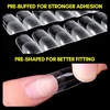 image:imageMakartt Almond Nail Tips 500pcs Medium Prebuffed Full Cover Clear Press on Nails 10 Sizes Soak Off Soft Gel Nail Tips Extension Professional Acrylic Fake Nails No Crease False Nail Salon DIY ArtA06Medium Square120PCS