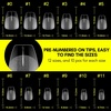 image:imageMakartt Almond Nail Tips 500pcs Medium Prebuffed Full Cover Clear Press on Nails 10 Sizes Soak Off Soft Gel Nail Tips Extension Professional Acrylic Fake Nails No Crease False Nail Salon DIY ArtA04Extra Short Coffin120PCS
