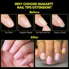 image:imageMakartt Almond Nail Tips 500pcs Medium Prebuffed Full Cover Clear Press on Nails 10 Sizes Soak Off Soft Gel Nail Tips Extension Professional Acrylic Fake Nails No Crease False Nail Salon DIY ArtA04Extra Short Coffin120PCS
