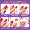 image:imageMakartt Almond Nail Tips 500pcs Medium Prebuffed Full Cover Clear Press on Nails 10 Sizes Soak Off Soft Gel Nail Tips Extension Professional Acrylic Fake Nails No Crease False Nail Salon DIY ArtNail Glue Remover Kit 3
