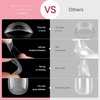 image:imageMakartt Almond Nail Tips 500pcs Medium Prebuffed Full Cover Clear Press on Nails 10 Sizes Soak Off Soft Gel Nail Tips Extension Professional Acrylic Fake Nails No Crease False Nail Salon DIY ArtA01 Medium Almond504PCS
