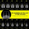 image:imageMakartt Almond Nail Tips 500pcs Medium Prebuffed Full Cover Clear Press on Nails 10 Sizes Soak Off Soft Gel Nail Tips Extension Professional Acrylic Fake Nails No Crease False Nail Salon DIY ArtA03Medium Coffin120PCS