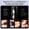 image:imageMakartt Almond Nail Tips 500pcs Medium Prebuffed Full Cover Clear Press on Nails 10 Sizes Soak Off Soft Gel Nail Tips Extension Professional Acrylic Fake Nails No Crease False Nail Salon DIY ArtA103D Medium Square120PCS