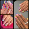 image:imageMakartt Almond Nail Tips 500pcs Medium Prebuffed Full Cover Clear Press on Nails 10 Sizes Soak Off Soft Gel Nail Tips Extension Professional Acrylic Fake Nails No Crease False Nail Salon DIY ArtA04Extra Short Coffin120PCS