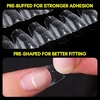image:imageMakartt Almond Nail Tips 500pcs Medium Prebuffed Full Cover Clear Press on Nails 10 Sizes Soak Off Soft Gel Nail Tips Extension Professional Acrylic Fake Nails No Crease False Nail Salon DIY ArtA03Medium Coffin120PCS