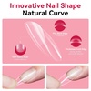 image:imageMakartt Almond Nail Tips 500pcs Medium Prebuffed Full Cover Clear Press on Nails 10 Sizes Soak Off Soft Gel Nail Tips Extension Professional Acrylic Fake Nails No Crease False Nail Salon DIY ArtA01 Medium Almond504PCS