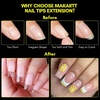 image:imageMakartt Almond Nail Tips 500pcs Medium Prebuffed Full Cover Clear Press on Nails 10 Sizes Soak Off Soft Gel Nail Tips Extension Professional Acrylic Fake Nails No Crease False Nail Salon DIY ArtA06Medium Square120PCS
