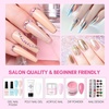 image:imageMakartt Base Coat Nail Polish 15ml  Extra Strong LongLasting Gel Base Coat amp Nail Glue for Small Nail Charms PressOn Nails UVLED Lamp Required Clear Foundation for Salon amp DIY Home UseHard Gel Top Coat