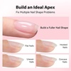 image:imageMakartt Builder Base and Top Coat Kit 2 Pcs 15ml 8in1 Clear Nail Builder with Gel Top Coat Strengthener Rubber Base Nail Glue  High Glossy for Home Manicure DIY amp Salon UV Light NeededClear Nail Builder  Top Coat