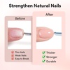 image:imageMakartt Builder Base and Top Coat Kit 2 Pcs 15ml 8in1 Clear Nail Builder with Gel Top Coat Strengthener Rubber Base Nail Glue  High Glossy for Home Manicure DIY amp Salon UV Light NeededNude Nail Builder  Top Coat
