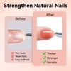 image:imageMakartt Builder Base and Top Coat Kit 2 Pcs 15ml 8in1 Clear Nail Builder with Gel Top Coat Strengthener Rubber Base Nail Glue  High Glossy for Home Manicure DIY amp Salon UV Light NeededNude Brown Nail Builder  Top Coat