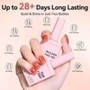 image:imageMakartt Builder Base and Top Coat Kit 2 Pcs 15ml 8in1 Clear Nail Builder with Gel Top Coat Strengthener Rubber Base Nail Glue  High Glossy for Home Manicure DIY amp Salon UV Light NeededNude Brown Nail Builder  Top Coat