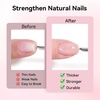 image:imageMakartt Builder Base and Top Coat Kit 2 Pcs 15ml 8in1 Clear Nail Builder with Gel Top Coat Strengthener Rubber Base Nail Glue  High Glossy for Home Manicure DIY amp Salon UV Light NeededClear Nail Builder  Top Coat