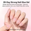 image:imageMakartt Builder Base and Top Coat Kit 2 Pcs 15ml 8in1 Clear Nail Builder with Gel Top Coat Strengthener Rubber Base Nail Glue  High Glossy for Home Manicure DIY amp Salon UV Light NeededClear Nail Builder  Top Coat