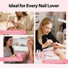 image:imageMakartt Builder Base and Top Coat Kit 2 Pcs 15ml 8in1 Clear Nail Builder with Gel Top Coat Strengthener Rubber Base Nail Glue  High Glossy for Home Manicure DIY amp Salon UV Light NeededPink Nail Builder  Top Coat