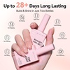 image:imageMakartt Builder Base and Top Coat Kit 2 Pcs 15ml 8in1 Clear Nail Builder with Gel Top Coat Strengthener Rubber Base Nail Glue  High Glossy for Home Manicure DIY amp Salon UV Light NeededNude Nail Builder  Top Coat