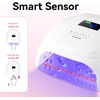 image:imageMakartt Compact Travel UV Nail Lamp for Gel Polish Plugin Nail Dryer with 5s Flash Cure 99s Mode for Dark Thick Gels Auto Sensor 4 Timers amp 18 LED Beads for Beginner Home DIY Gift WhiteA2 nail lampWhite