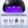 image:imageMakartt Compact Travel UV Nail Lamp for Gel Polish Plugin Nail Dryer with 5s Flash Cure 99s Mode for Dark Thick Gels Auto Sensor 4 Timers amp 18 LED Beads for Beginner Home DIY Gift WhiteA6 nail lampMatte Black