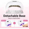 image:imageMakartt Compact Travel UV Nail Lamp for Gel Polish Plugin Nail Dryer with 5s Flash Cure 99s Mode for Dark Thick Gels Auto Sensor 4 Timers amp 18 LED Beads for Beginner Home DIY Gift WhiteA2 nail lampWhite